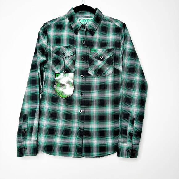 Dixxon Other - Dixxon Flannel Shirt Green Plaid Emerald Isle Work Button Up Unisex Small